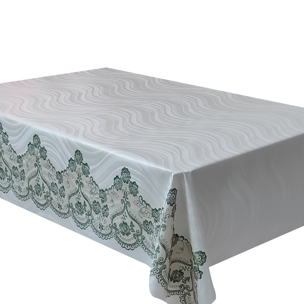 Скатерть ПВХ тканевая основа 137*110 см 0,2 мм рис BZ-60C506B Аоста LiteBuy