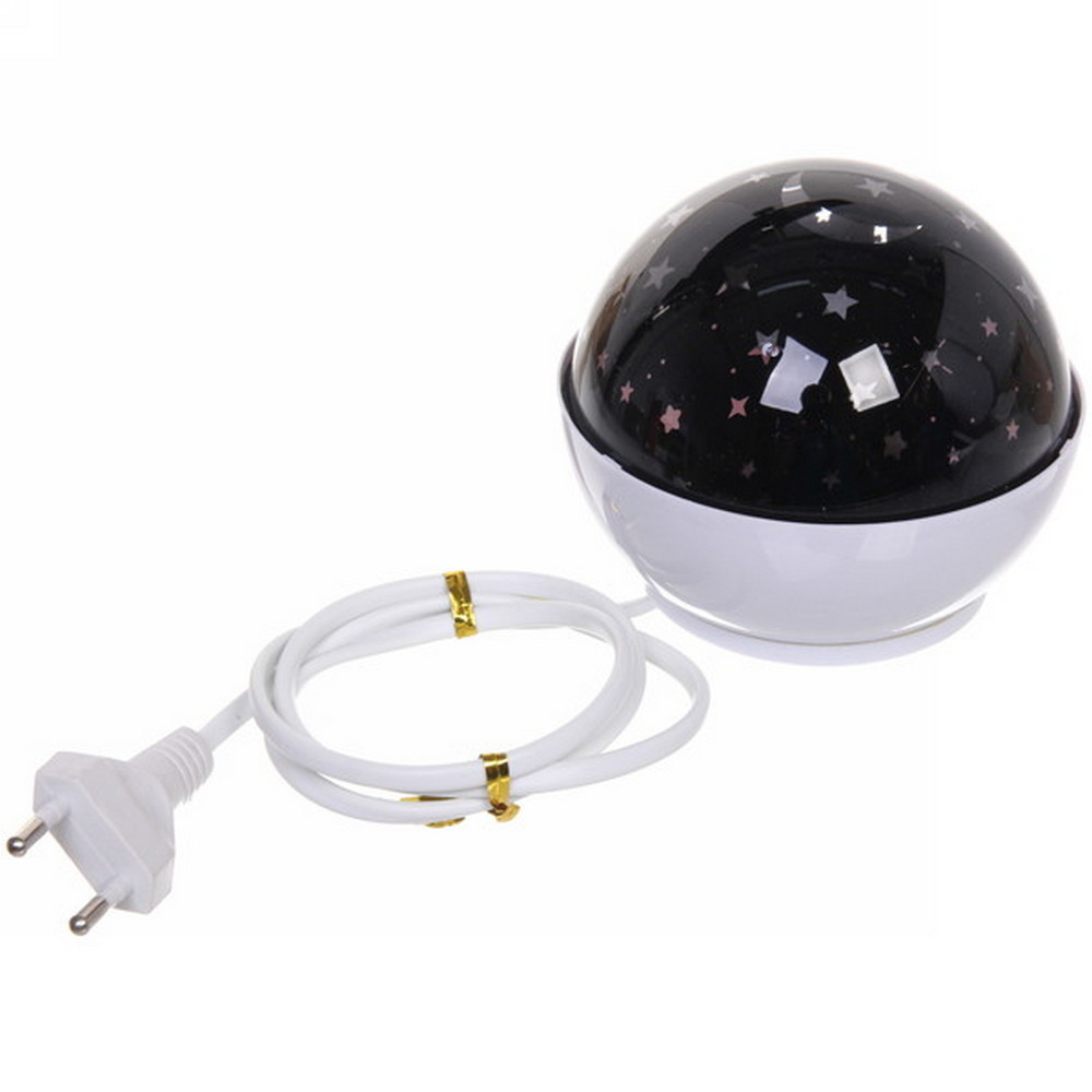 Диско шар светодиодный 220 В 10х8 см RGB авторежим 3 цвета Star lights